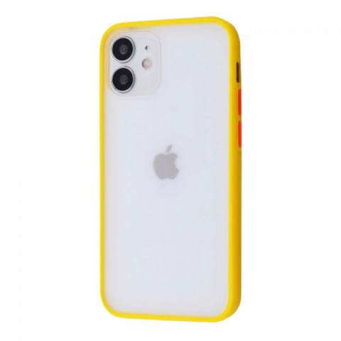 Чехол Shadow Matte на iPhone 12 и 12 Pro Canary yellow/Red